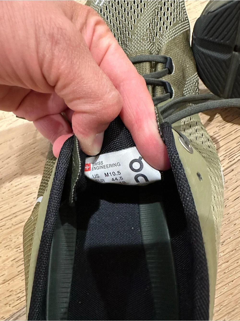 On Running Men's Athletic Shoes in Olive Green